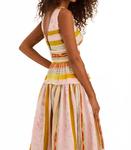 Платье миди "Мара" в абстрактную полоску HUNTER BELL, Abstract Stripe - фото 3