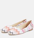 Балетки Zig Zag Missoni, розовый - фото 5