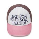 MLB Бейсболка унисекс черно-розовая, Black - фото 9