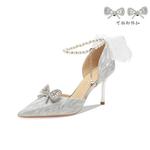 Ainer-cat Ainer cat Slim Heel High Heels Women's Silver - фото 4