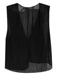 Топ IRO Calyssa с плиссировкой, черный - фото