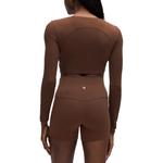 Женский ребристый топ Lululemon, коричневый - фото 5