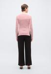 Топ ONLY Tall ONLKISS BOATNECK, Cloud Dancer/Babados Cherry/White - фото 3