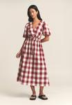 Платье ST MRLO ROWLEY MIDI, Berry Gingham/Dark Red - фото 6