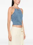 Джинсовый топ с кулиской SAMSOE SAMSOE, синий - фото 3