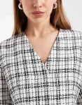 ASOS DESIGN cinched blazer in ecru tweed - фото 2
