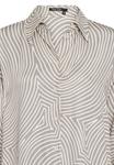 Блуза Marc Aurel Button-down blouse, Grey Creme Varied/Grey - фото 3