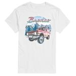 Футболка с рисунком Big & Tall Ford Bronco Snowy Mountains Licensed Character, белый - фото