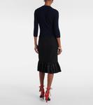 Кардиган из шерсти с бантиком Valentino, Navy/Rosso - фото 3