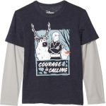 Футболка Chaser Disney Frozen "Courage is Calling" Tri-Blend Jersey, цвет Avalon/Platinum - фото 3