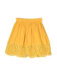 Stella McCartney Kids юбка с английской вышивкой, желтый - фото 2