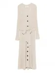 Платье макси в рубчик на пуговицах Eric Bompard, нейтральный - фото