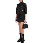 Куртка женская Prada с логотипом, черный / белый - фото 4