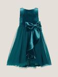 Детское бархатное платье для праздника Monsoon, Teal - фото 2