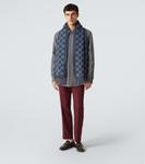 GG кашемировый шарф Gucci, Navy/Sky Blue - фото 4