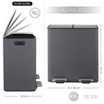 Бак с педалью Spirella, темно-серый - фото 6