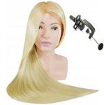 Набор тренировочных головок Ula 70 Blond, синтетические волосы + 80 аксессуаров + ручка, парикмахерская насадка для расчесывания, насадка для упражнений, Calissimo - фото 2