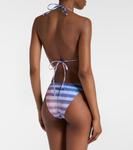 Трусики бикини с эффектом обманки Jean Paul Gaultier, Light Blue/Blue/Peach - фото 3