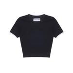 Топ Moon logo рифленый кроп Marine Serre, белый - фото 6