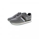 Серые кроссовки из полиэстера U.S. Polo Assn., серый - фото 3