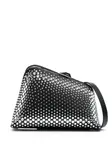 Сетчатый клатч Midnight со стразами The Attico, черный - фото