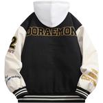 Бейсбольная куртка унисекс Doraemon, Черный (утолщенный) - фото 3