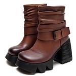 Ботильоны женские Mata, коричневый - фото 3