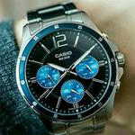 CASIO Часы Men Black Watch, Blue - фото 4