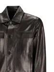 Кожаная куртка-рубашка Salvatore Santoro, черный - фото 3