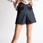 Шорты джинсовые женские Gucci, темно-синий - фото 4