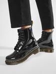 Ботинки глянцевые Dr. Martens 1460 W на шнуровке, черный - фото 2