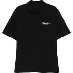 Поло с вышитым логотипом Moncler, серый - фото