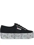 Кеды на платформе Superga, черный - фото