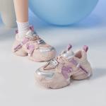 Кроссовки AGSDON Chunky Sneakers Women's Low-top, фиолетовый - фото 16