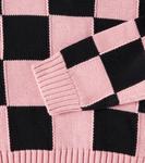 Хлопковый свитер в клетку Gertina Molo, Black Rose Check - фото 3