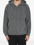 Толстовка на молнии с кулиской Roberto Collina, серый - фото