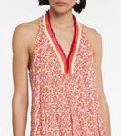 Платье макси с цветочным принтом Poupette St Barth, Pink Mistral - фото 4