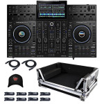 DJ-Контроллер Denon PRIME 4+ DJ Controller WI-FI STREAMING With Amazon Music + XS-PRIME4 W2U Case - фото