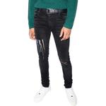 Джинсы с логотипом в виде капель краски AMIRI, черный - фото 5