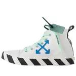Кроссовки mid-top vulcanized canvas sneaker 'white blue green black' Off-White, белый - фото