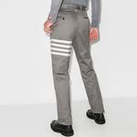 Четырехшовные брюки чинос THOM BROWNE, серый - фото 7