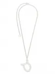 Серебряное колье с подвеской JIL SANDER, серебяный - фото