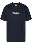 Футболка с логотипом Supreme, синий - фото