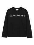 Marc Jacobs Kids лонгслив с логотипом, черный - фото