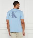 Футболка мужская Calvin Klein Jeans с монограммой, голубой - фото 3