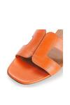 Кожаные шлепанцы «Лупа» Dune London, оранжевый - фото 6