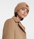 Шапка double g из шерсти и кашемира Gucci, коричневый - фото 2