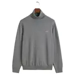 Свитер Gant Classic high neck, серый - фото