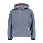 Куртка софтшелл CMP для девочек с фиксированным капюшоном 3A29385N - фото