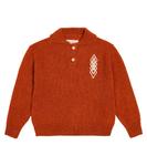 Свитер с вышивкой Raven The Animals Observatory, оранжевый - фото